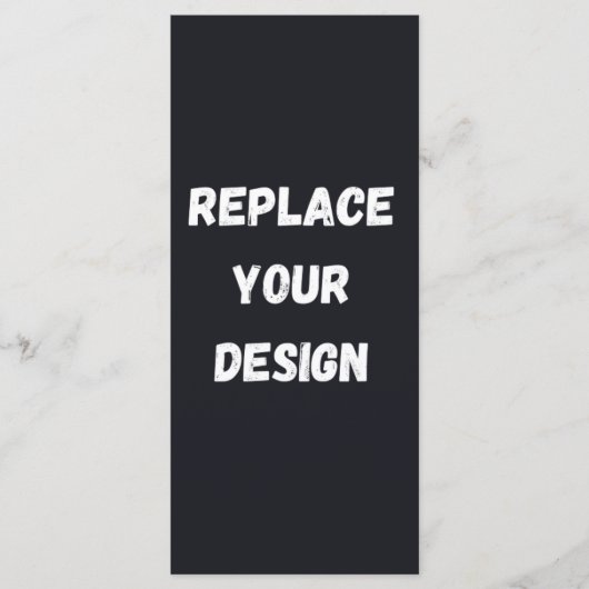 Menu Custom black simple Design Add Photo or Text (Devant)