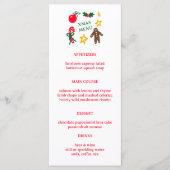 Menu Cute CUSTOM XMAS Christmas Holiday Dinner Party (Devant)