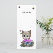 Menu Cute Kitty Chat et Papillon (Debout devant)