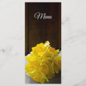 Menu Daffodils rustiques Grange Bois Pays Printemps Mar (Devant)