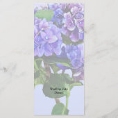 Menu Dainty Blue Hydrangea (Dos)