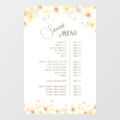 Menu Daisies Services Raamsticker (Vel)