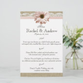 Menu Daisy Country Blush Daisy (Debout devant)