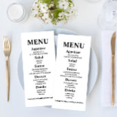 Menu d'alimentation de la partie de graduation min