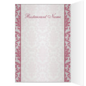 Menu Damas magenta rose (Intérieur (Gauche))