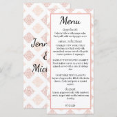 Menu Damas Rose Pêche Doux (Devant / Derrière)