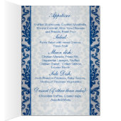 Menu Damask bleu foncé (Intérieur (Droit))