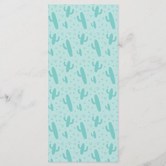 Menu d'anniversaire à thème Llama (Dos)