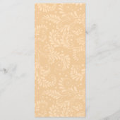 Menu d'anniversaire chinois "Longévité" (RED) (Dos)