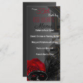 Menu d'anniversaire de la Renaissance de Harlem (Devant / Derrière)