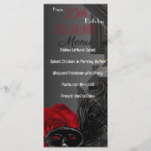 Menu d'anniversaire de la Renaissance de Harlem (Devant)