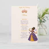 Menu d'anniversaire de princesse (Debout devant)