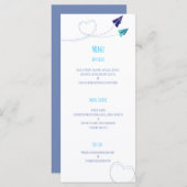 Menu d'aquarelle du plan papier (Devant / Derrière)