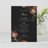 Menu DarkRomantic Floral Hollandais Master Mariage (Debout devant)