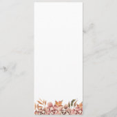 Menu d'automne à la citrouille (Dos)