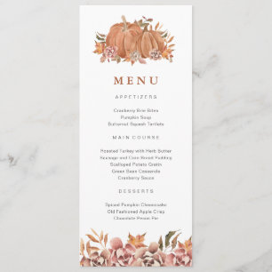 Menu d'automne à la citrouille