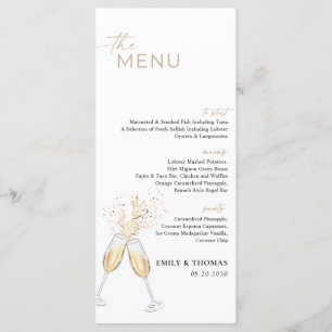 Menu de Baby Shower Bohème
