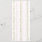 Menu de Baby Shower Preppy Crest (Dos)