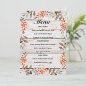 Menu de baies de Thanksgiving (Debout devant)