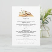 Menu de baptême floral ou christening (Debout devant)