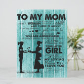 Menu De Belles Citations À Ma Mère | Cadeau pour mère (Debout devant)