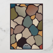 Menu de boissons à feuille d'or rétro (Verso)