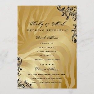 menu de boissons de dîner du d'or 311-Jardin