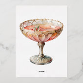 Menu de boissons doré et glamour (Verso)