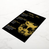 Menu de boissons doré glamour (Rotation)