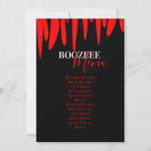 Menu de boissons Sang de Vampire pour la fête d'Ha (Devant)