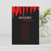 Menu de boissons Sang de Vampire pour la fête d'Ha (Debout devant)
