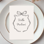 Menu de bordure de ruban Whimsical avec nom