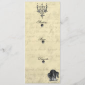 Menu de boule de mascarade de Halloween (Dos)