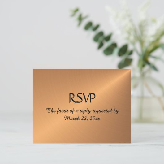 Menu de brillance en cuivre RSVP (Debout devant)