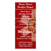 Menu de brunch de banquet de petit déjeuner (Dos)