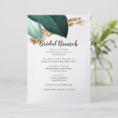 Menu De Brunch Nuptial Verdure Et Parties scintill (Debout devant)