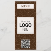 Menu de café, boissons et thés personnalisés (Devant)