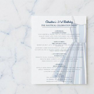 Menu de célébration d'anniversaire Rayures au bord