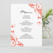 Menu de corail de mariage (Debout devant)