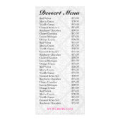 Menu de damassé de Blondie de 311 desserts de (Dos)