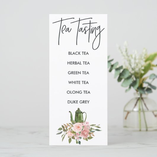 Menu de dégustation de thé rose à la nuptiale or e (Debout devant)
