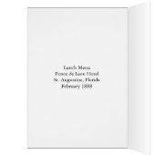 Menu de déjeuner, hôtel du maquereau De Léon, St (Intérieur (Gauche))