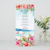 Menu de destination Hibiscus Beach Tropical (Debout devant)