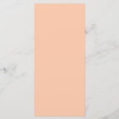 Menu de dîner de fleurs d'aquarelle géométrique (Dos)