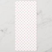 Menu de dîner de la Saint-Valentin rose pour une s (Dos)