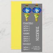 menu de dîner de restaurant de cuisine turque (Devant / Derrière)