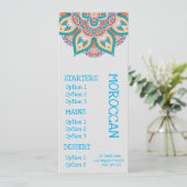 menu de dîner de restaurant marocain (Debout devant)