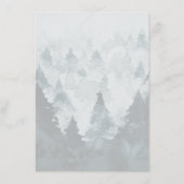 Menu de dîner de thème d'hiver personnalisable cla (Dos)