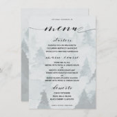 Menu de dîner de thème d'hiver personnalisable cla (Devant / Derrière)