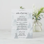Menu de dîner de thème hivernal classique personna (Debout devant)